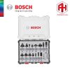 Bộ mũi phay thẳng và phay góc Bosch 15 món 2607017473