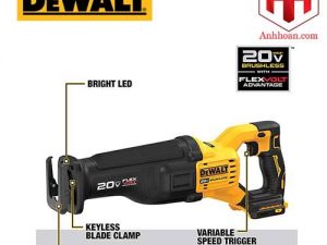 Máy cưa kiếm dùng pin 20V/60V DeWALT DCS386N-KR