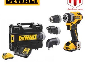 Máy khoan vặn vít dùng pin 4 đầu DeWALT 12V DCD703D2-KR (SET 2Ah)