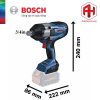 Thân Máy vặn ốc bu lông dùng pin Bosch GDS 18V-1050H