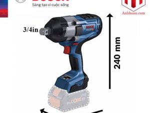 Thân Máy vặn ốc bu lông dùng pin Bosch GDS 18V-1050H