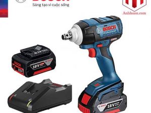 Máy vặn ốc bu lông dùng pin Bosch GDS 18V-EC 300 ABR (SET 4Ah)