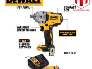 Máy vặn bulong dùng pin DeWALT 18V DCF894M1 (SET 1x4Ah)