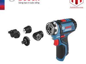 Máy khoan bắt vít pin 4 đầu Bosch GSR 12V-15 FC (SOLO)