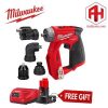 Milwaukee M12 FDDXKIT-0 Thân máy khoan vặn vít đa góc 4 đầu