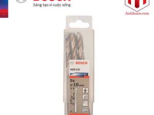 Bộ mũi khoan Inox Bosch HSS-Co 10mm (5 mũi)