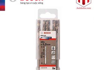 Bộ mũi khoan Inox Bosch HSS-Co 5.5mm (10 mũi)