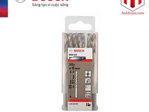 Bộ mũi khoan Inox Bosch HSS-Co 6mm (10 mũi)