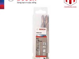 Bộ mũi khoan Inox Bosch HSS-Co 9mm (5 mũi)